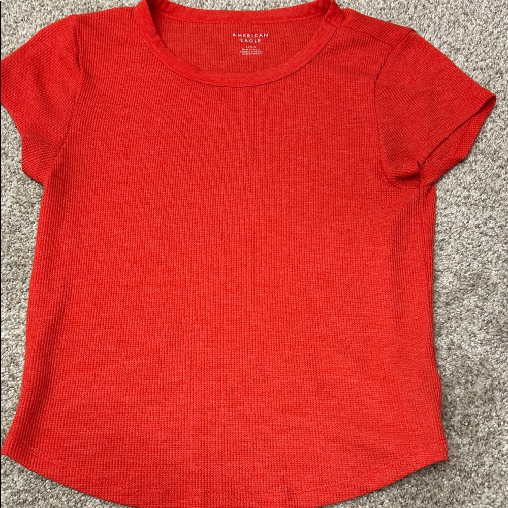 American Eagle Outfitters Kids Red Short Sleeve Tee